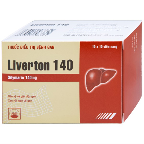  Liverton 140 hỗ trợ trị bệnh lý về gan (10 vỉ x 10 viên) 