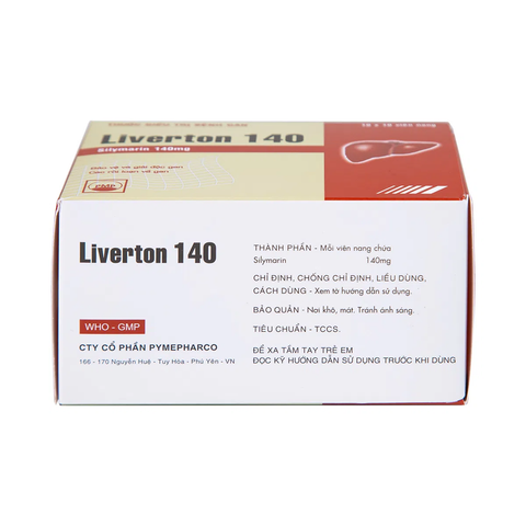  Liverton 140 hỗ trợ trị bệnh lý về gan (10 vỉ x 10 viên) 