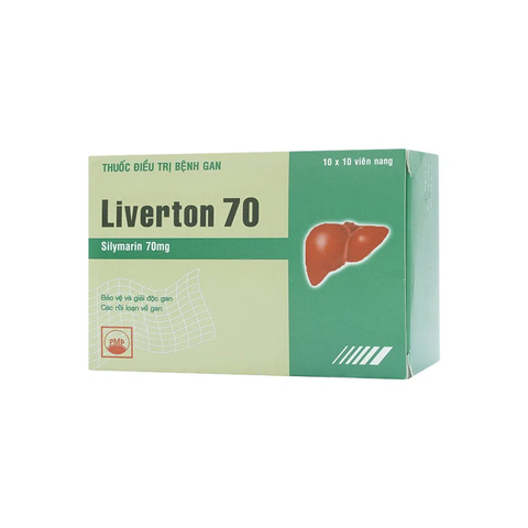  Liverton 70 hỗ trợ trị bệnh lý về gan (10 vỉ x 10 viên) 