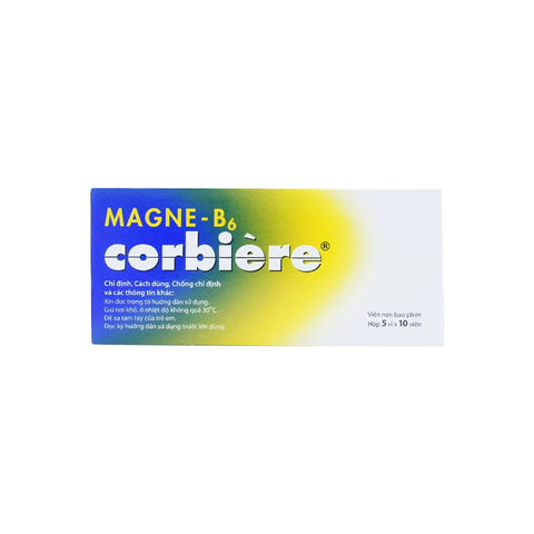  Magne - B6 Corbière trị thiếu magie (5 vỉ x 10 viên) 