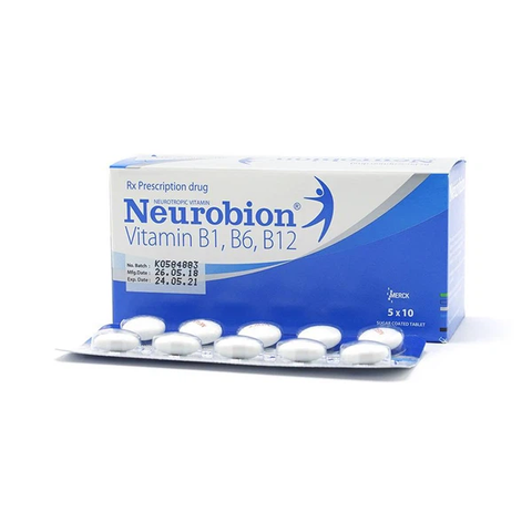  Neurobion trị viêm dây thần kinh, thiếu máu ác tính (5 vỉ x 10 viên) 