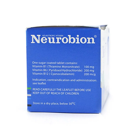  Neurobion trị viêm dây thần kinh, thiếu máu ác tính (5 vỉ x 10 viên) 