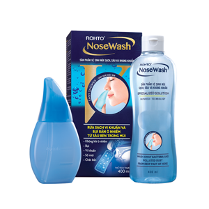  BỘ SẢN PHẨM VỆ SINH MŨI ROHTO NOSEWASH 