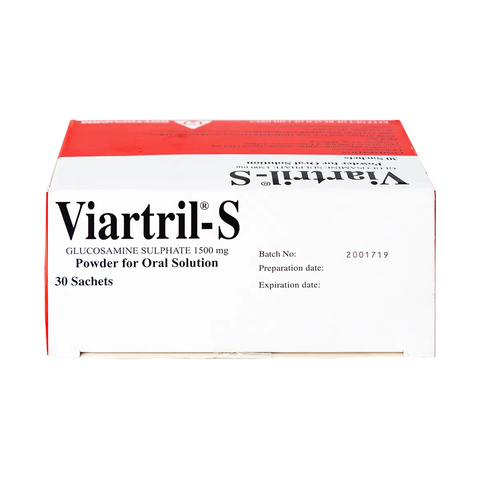  Thuốc Viartril-S 1500mg Rottapharm giảm triệu chứng thoái hóa khớp nhẹ và trung bình (30 gói) 