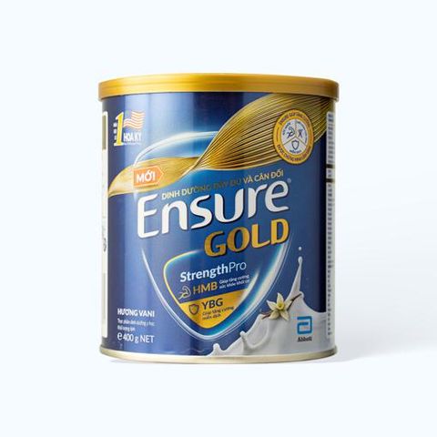 Sữa Ensure Gold StrengthPro Abbott hương vani bổ sung dinh dưỡng đầy đủ và cân đối (400g)