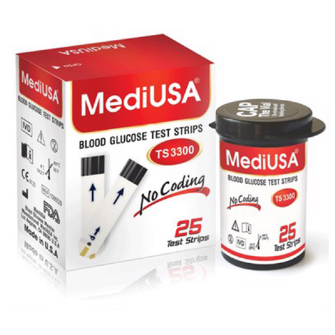  Que Thử Đường Huyết MediUSA TS3300 