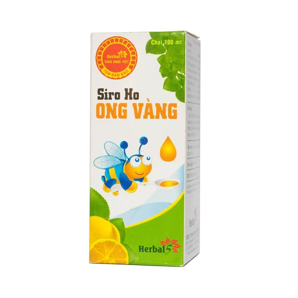 Siro Ho Ong Vàng hỗ trợ làm ấm, sạch họng, giảm ho (100ml) – Trung Sơn  Pharma