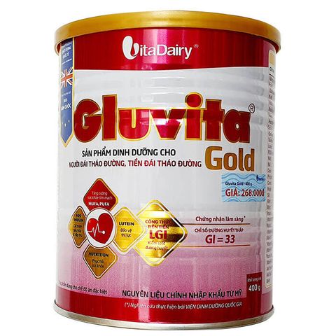  Thực phẩm dùng cho chế độ ăn đặc biệt Gluvita Gold 400g 