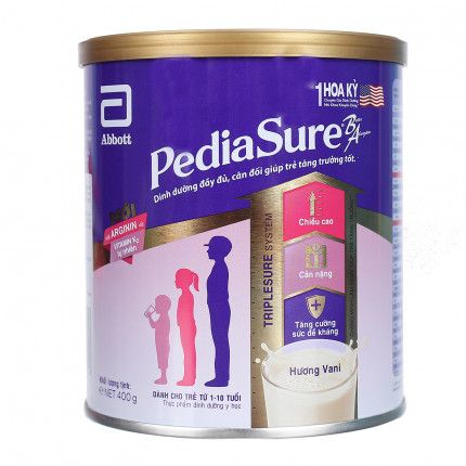  Thực phẩm dinh dưỡng y học cho trẻ 1- 10 tuổi: Pediasure hương vani 