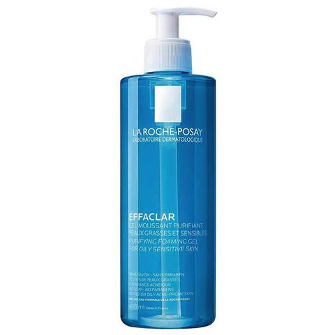 Gel Rửa Mặt Tạo Bọt Làm Sạch & Giảm Nhờn Cho Da Dầu Nhạy Cảm La Roche - Posay Effaclar 400ml