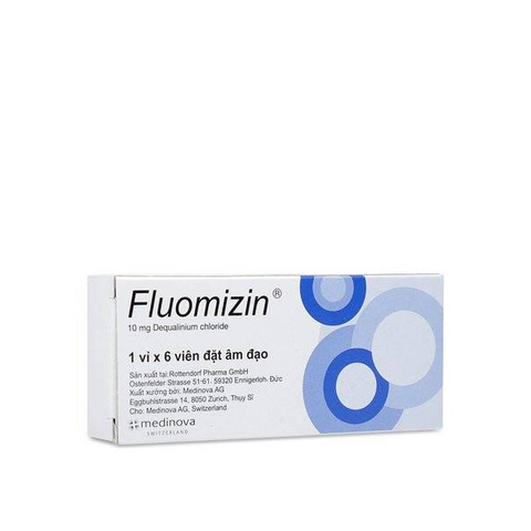  Viên đặt âm đạo Fluomizin trị nhiễm khuẩn, nhiễm nấm âm đạo (1 vỉ x 6 viên) 