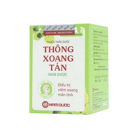  Thông Xoang Tán Nam Dược trị viêm mũi, viêm xoang lọ 50 viên 