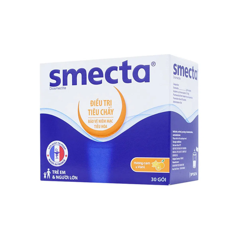  Thuốc bột pha hỗn dịch uống Smecta 3g trị tiêu chảy (30 gói x 3.76g) 