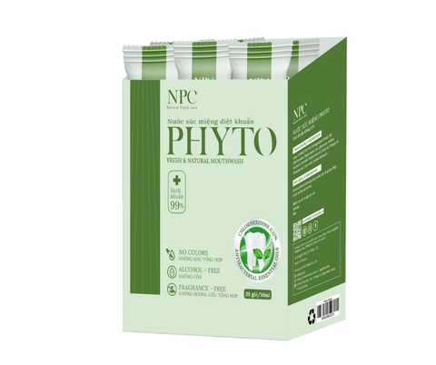 Nước Súc Miệng Diệt Khuẩn Phyto Cam Hộp 20 Gói