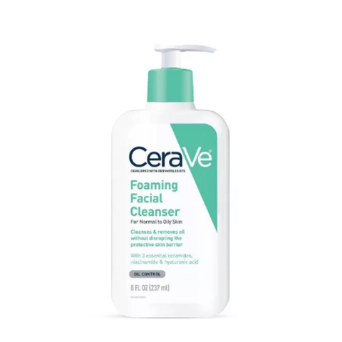 Sữa Rửa Mặt CeraVe Sạch Sâu Cho Da Thường Đến Da Dầu Foaming Cleanser Tuýp 236ml