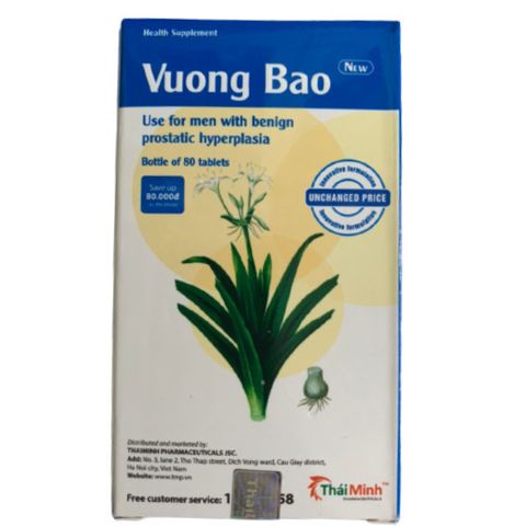  Thực Phẩm Bảo Vệ Sức Khoẻ VƯƠNG BẢO (80 Viên) 