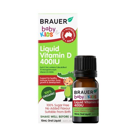 Thực phẩm bảo vệ sức khỏe: Brauer Baby & Kids Liquid Vitamin D 400IU