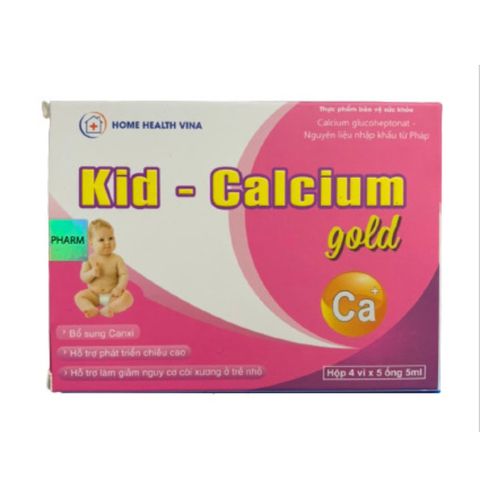  Thực phẩm bảo vệ sức khỏe Kid-Calcium Gold (Hộp 20 Ống) 