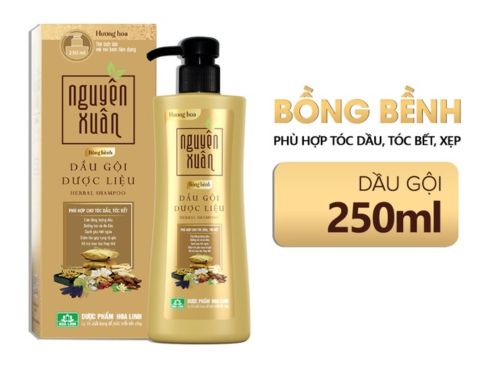 DẦU GỘI DƯỢC LIỆU NGUYÊN XUÂN BỒNG BỀNH HƯƠNG HOA Chai 250ml