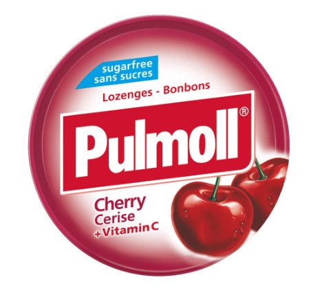 Kẹo Ngậm Ho Không Đường Vị Cherry Zuckerfrei Pulmoll (45g/hộp)