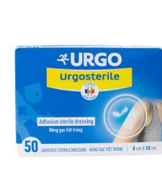 Băng Gạc Tiệc Trùng Urgosterile 8 X 10 Cm Hộp 50 Miếng