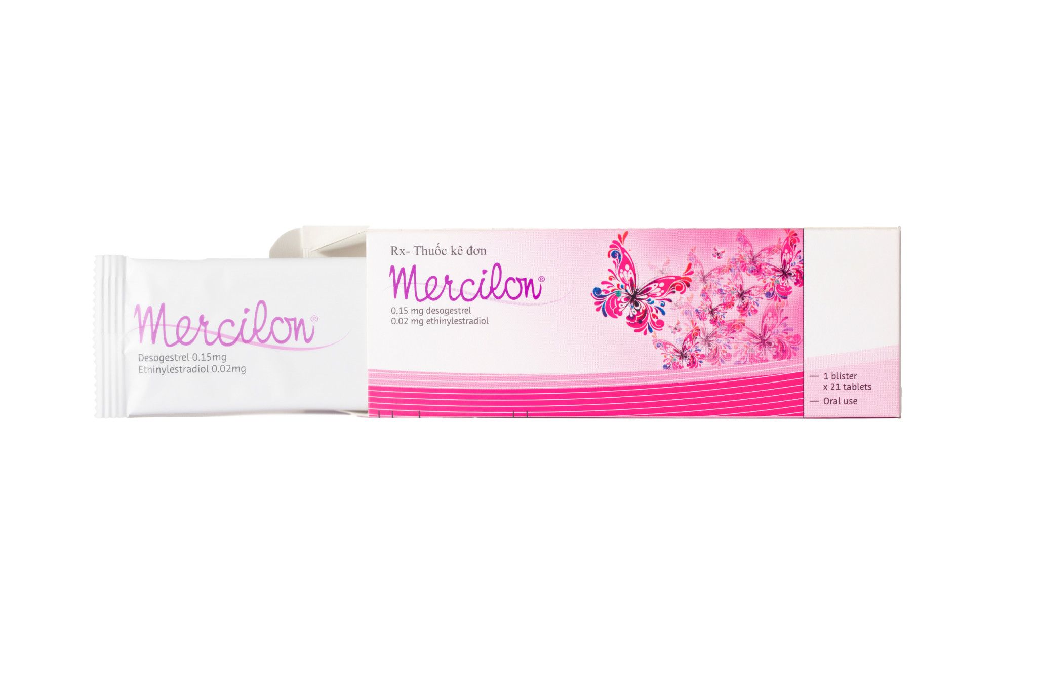 Thuốc tránh thai Mercilon Organon (1 vỉ x 21 viên) – Trung Sơn Pharma