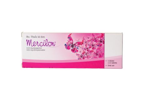  Thuốc tránh thai Mercilon Organon (1 vỉ x 21 viên) 