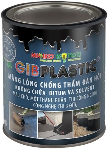 GIBPLASTIC: Màng lỏng chống thấm đàn hồi, gốc nước, nhanh khô