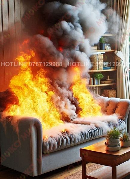 Dịch vụ xử lý Chống cháy cho Vải bọc ghế nệm, sofa,...