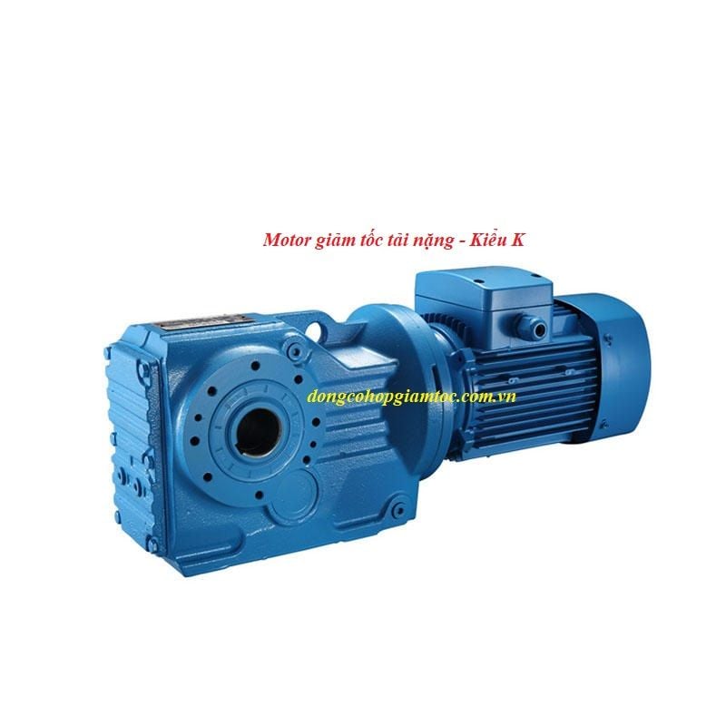 Motor giảm tốc tải nặng - Kiểu K- Trục vuông góc - Bánh răng côn