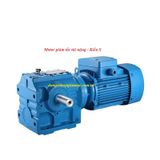 Motor giảm tốc tải nặng - Kiểu S - Trục vuông góc - Cốt dương