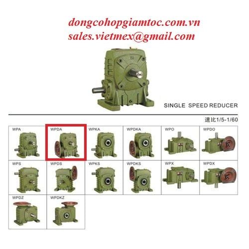 Vietmex cung cấp hộp giảm tốc WPDA series