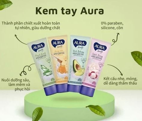  Kem Dưỡng Làm Mềm Min Da Tay Lụa Giảm Nứt Nẻ Aura Beauty Cream 