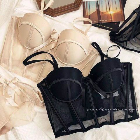  ÁO CORSET REN LƯỚI CÚP NGỰC 