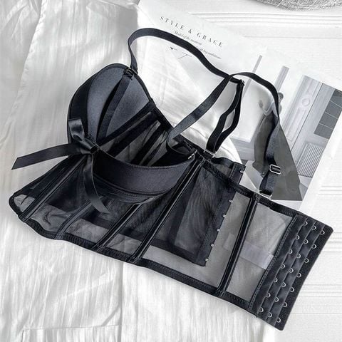  ÁO CORSET REN LƯỚI CÚP NGỰC 