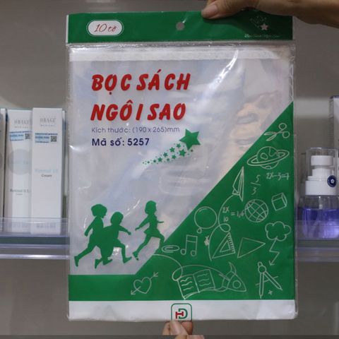  Bọc Sách Ngôi Sao Hùng Đức Kích Thước 190 x 265 mm 10 Tờ 