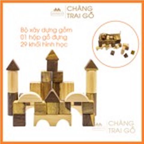  Bộ Khối Gỗ Xây Dựng 29 Chi Tiết 