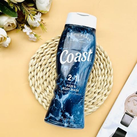  Sữa Tắm Gội Cho Nam Coast Hair & Body Wash Classic Scent của Mỹ 532ml 