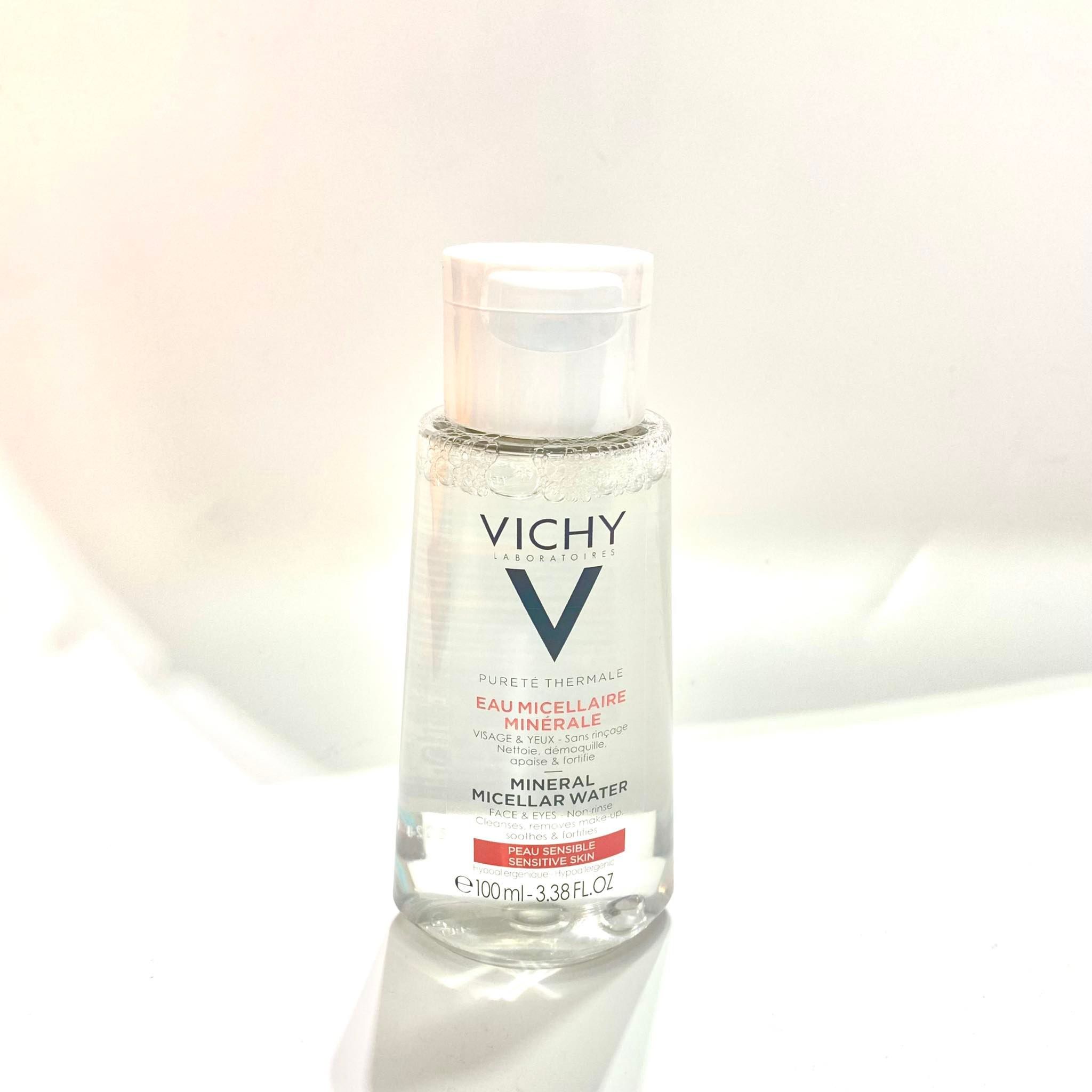 Nước Tẩy Trang Vichy Pureté Thermale Mineral Micellar Water Giàu Khoáng Chất Cho Da Nhạy Cảm 100ml