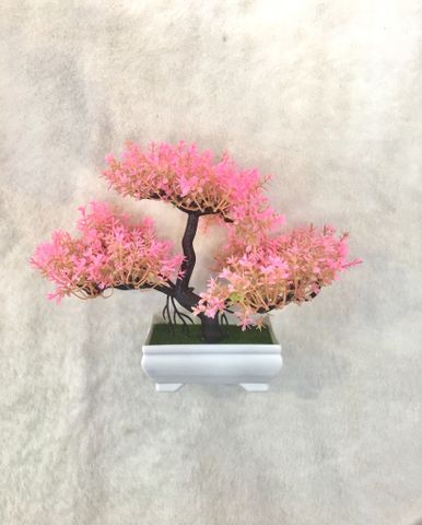  Cây Nhựa Bonsai Hồng 