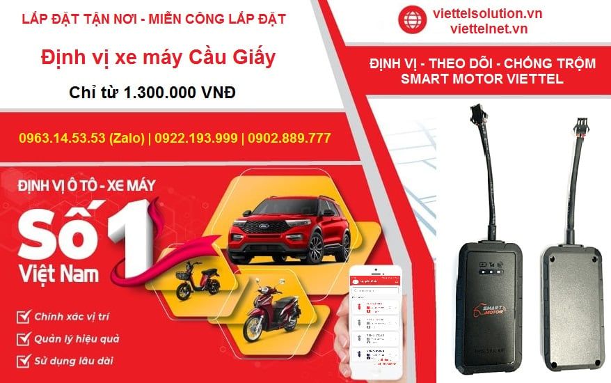 Định vị xe máy Cầu Giấy: Dịch vụ lắp tận nhà cho khách hàng