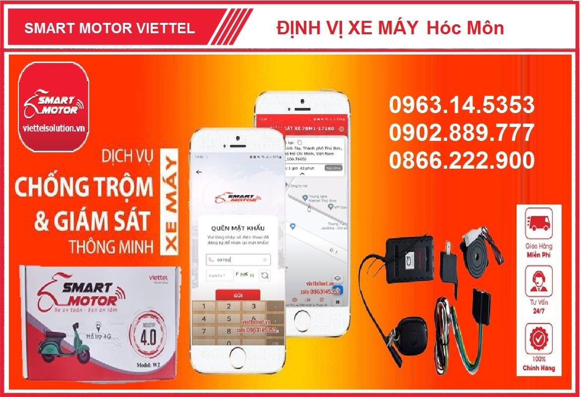 Định Vị Xe Máy Hóc Môn - Lắp đặt tận nơi, giá ưu đãi