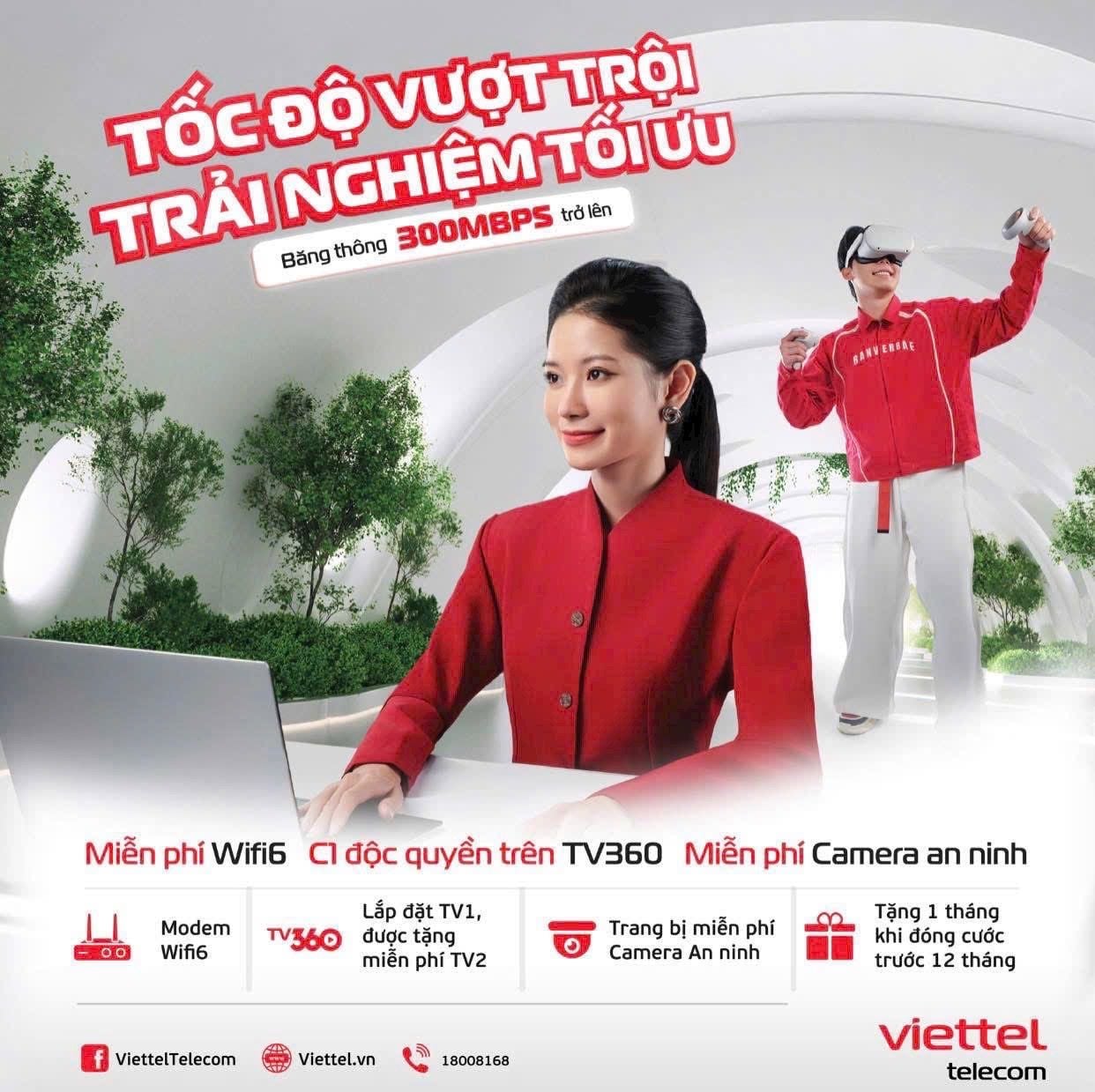 Gói cước Internet Viettel 2025