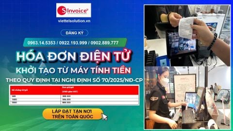 Hoá đơn điện tử khởi tạo từ máy tính tiền Nghị định 70 từ 1/6