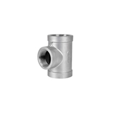 Tê đều ren công nghiệp, inox 304