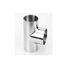 Tê đều hàn vi sinh, inox 304, bóng mờ, chuẩn SMS, nối hàn