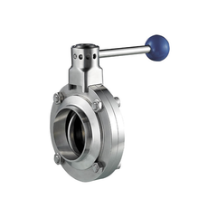 Van bướm vi sinh, inox 304, 316L, chuẩn SMS, tay rút, nối hàn
