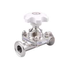 Van màng vi sinh, inox 316L, chuẩn SMS, loại phổ thông, màng 1 lớp, nối clamp