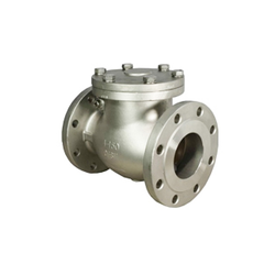 Van 1 chiều lá lật công nghiệp, inox 304, chuẩn JIS, áp 10K, nối bích