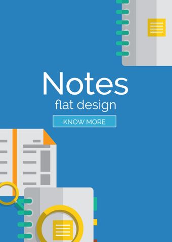Notes Flat Design